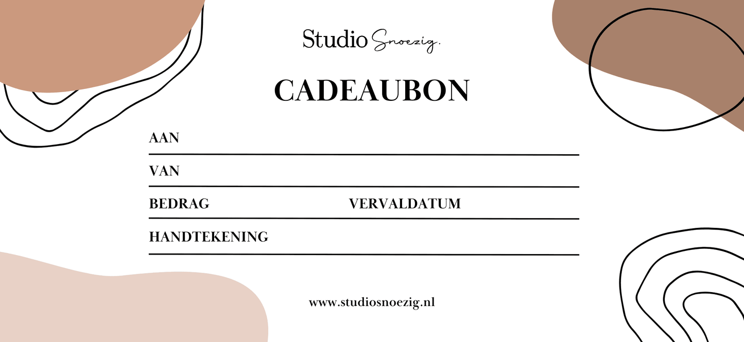 Giftcards Studio Snoezig - Digitaal