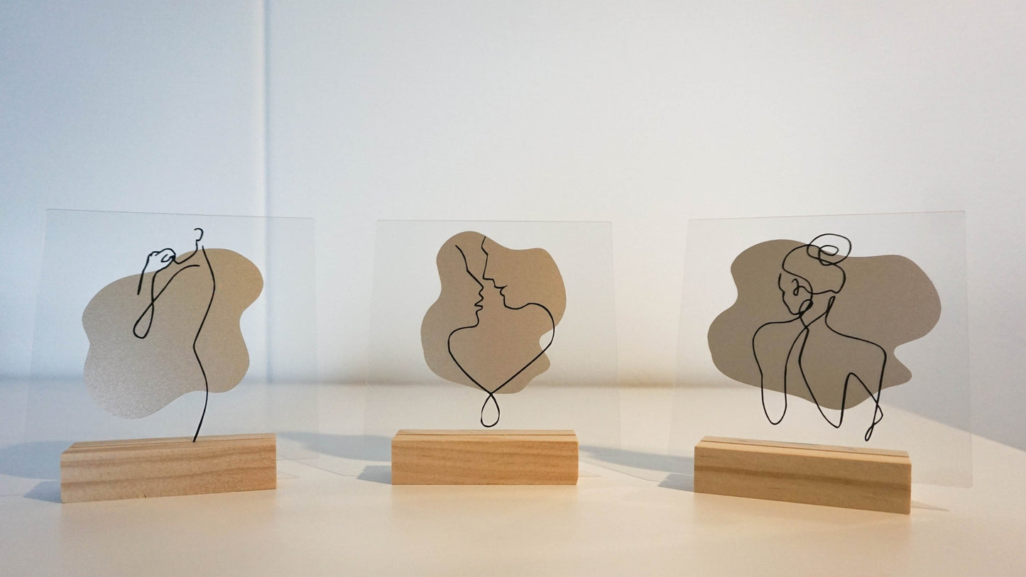 Combinatie Line Art Acrylplaten