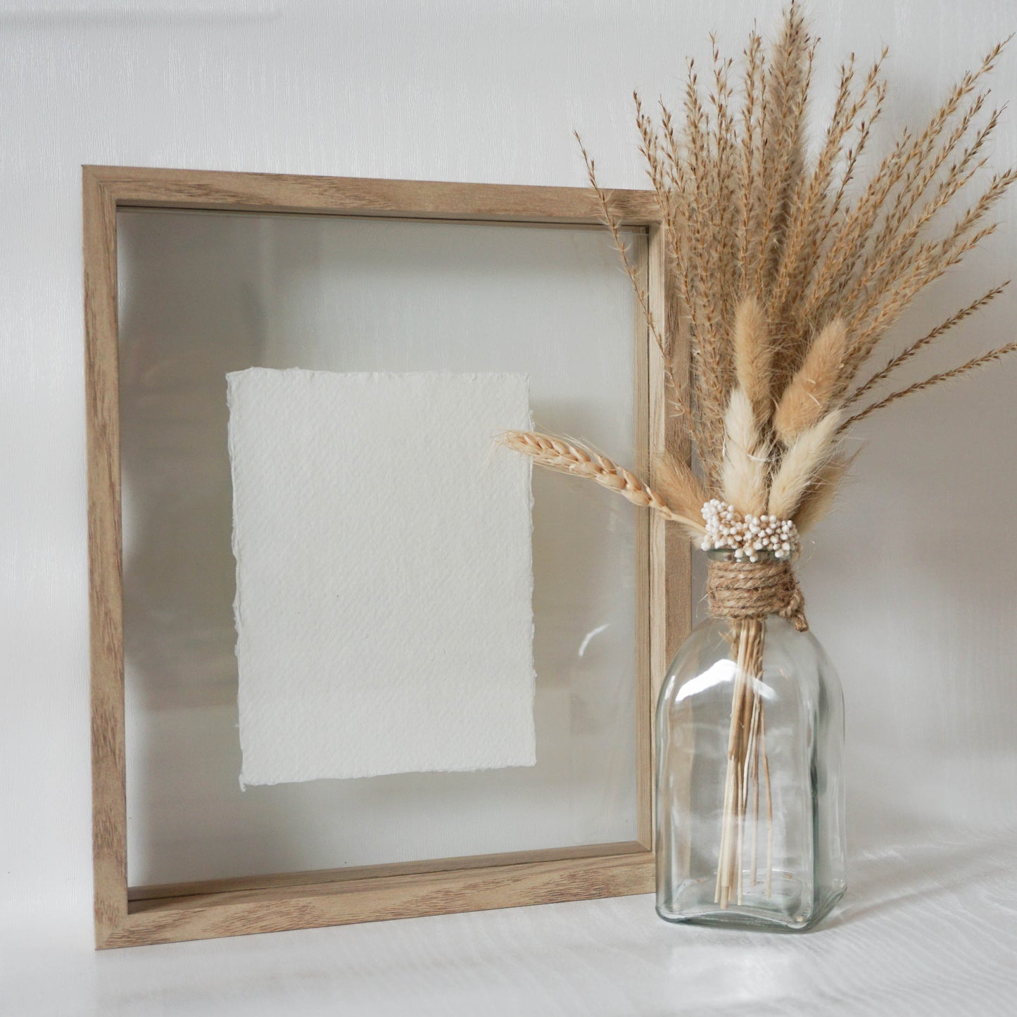 Zwevende Fotolijst Hout voor Handgeschept Papier (A5/A6)
