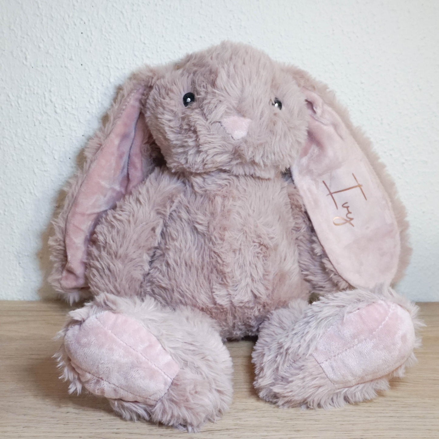 Gepersonaliseerd Knuffelkonijn Roze | Uniek kraamcadeau