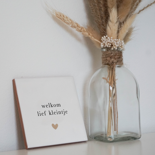 Tegeltje - Welkom lief kleintje