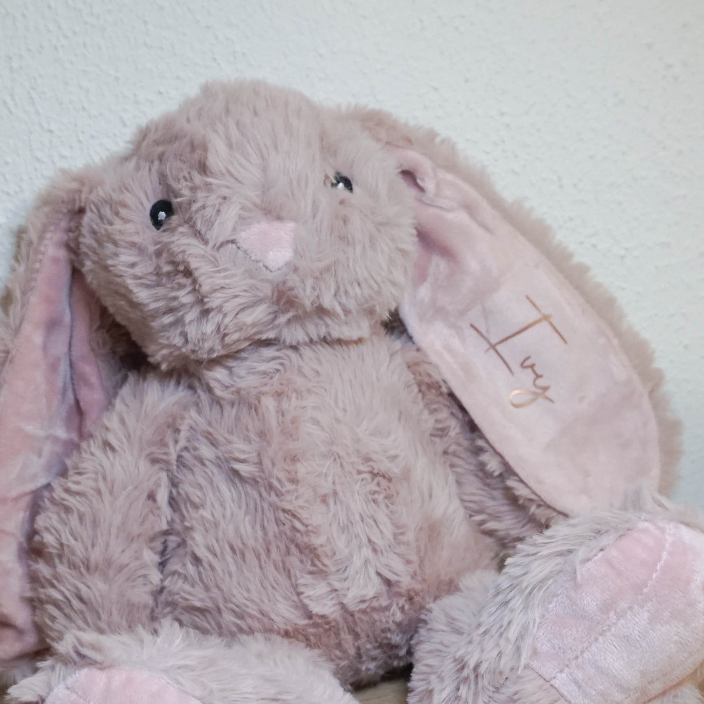 Gepersonaliseerd Knuffelkonijn Roze | Uniek kraamcadeau