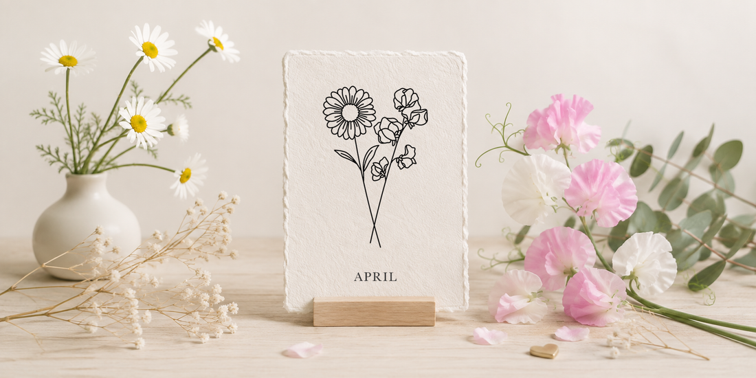Geboortebloem April: Margriet en Lathyrus