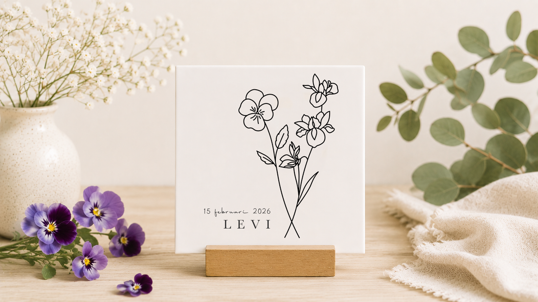 Geboortebloem Februari: Viooltje en Iris