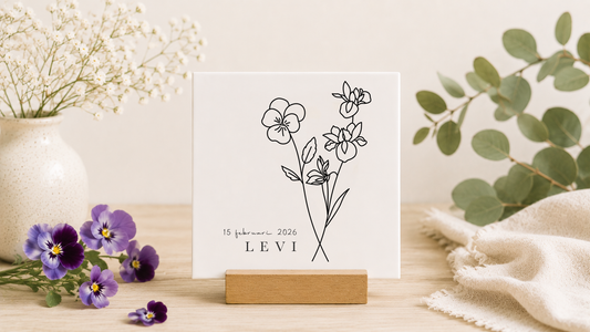 Geboortebloem Februari: Viooltje en Iris