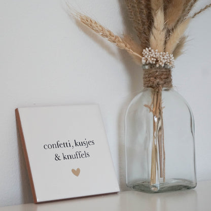 Confetti, kusjes & knuffels 