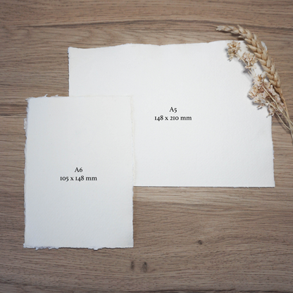 Papier formaten A5 en A6