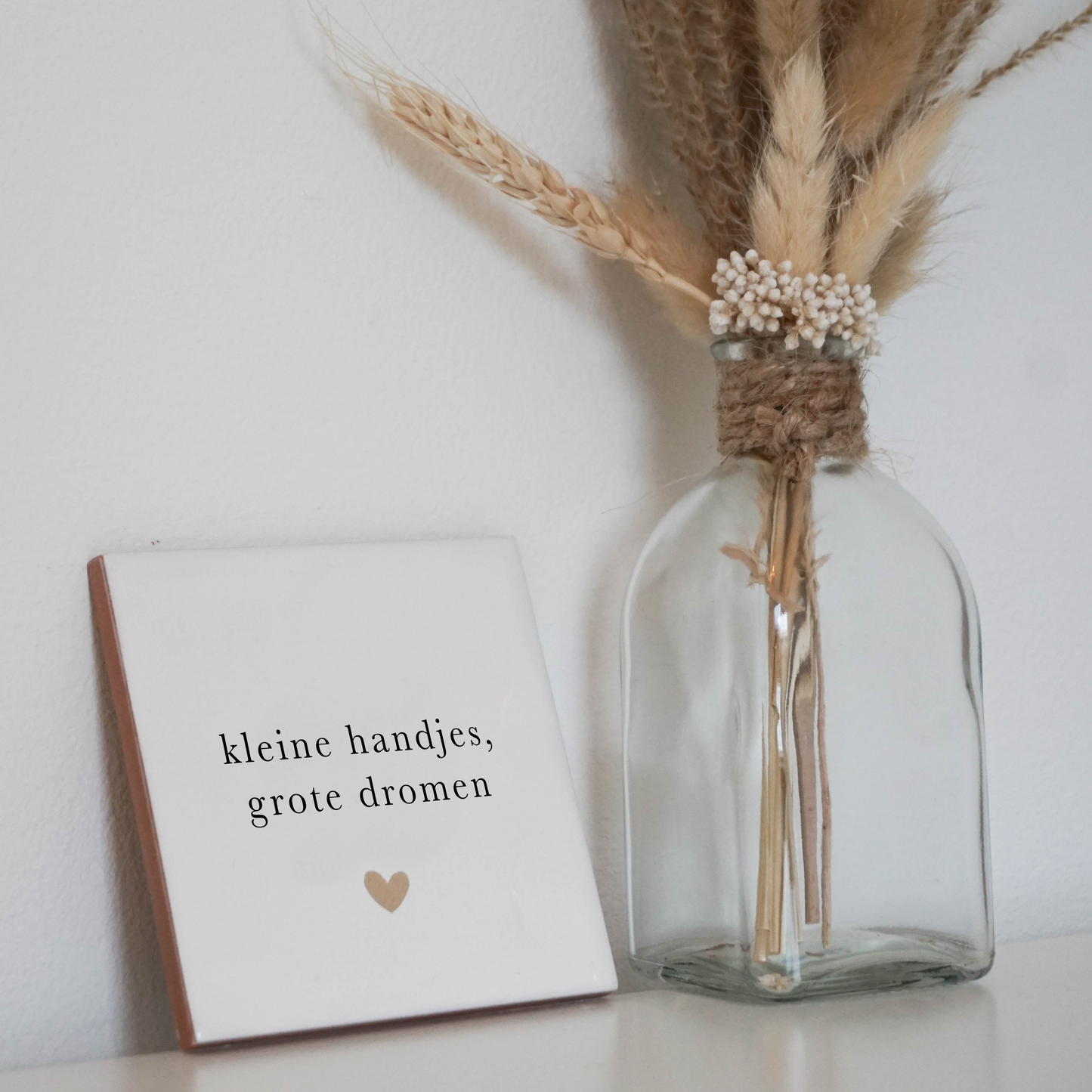 Tegeltje - Kleine handjes, grote dromen