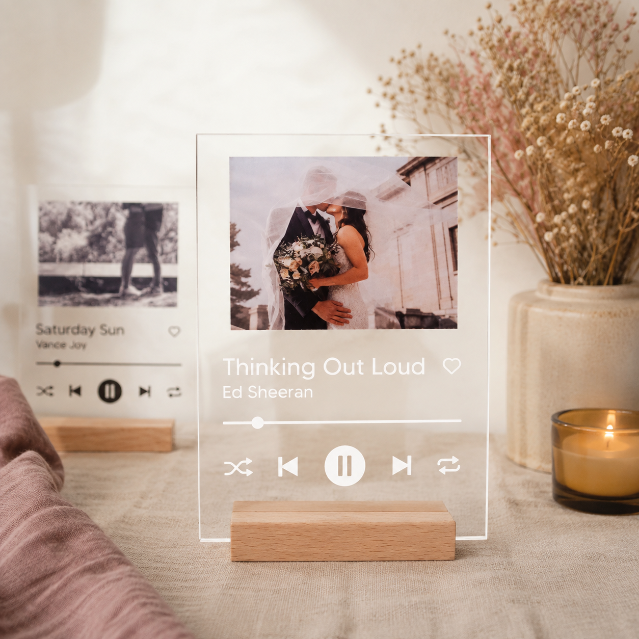 Gepersonaliseerd Muziekframe met Foto – 13 × 18 cm