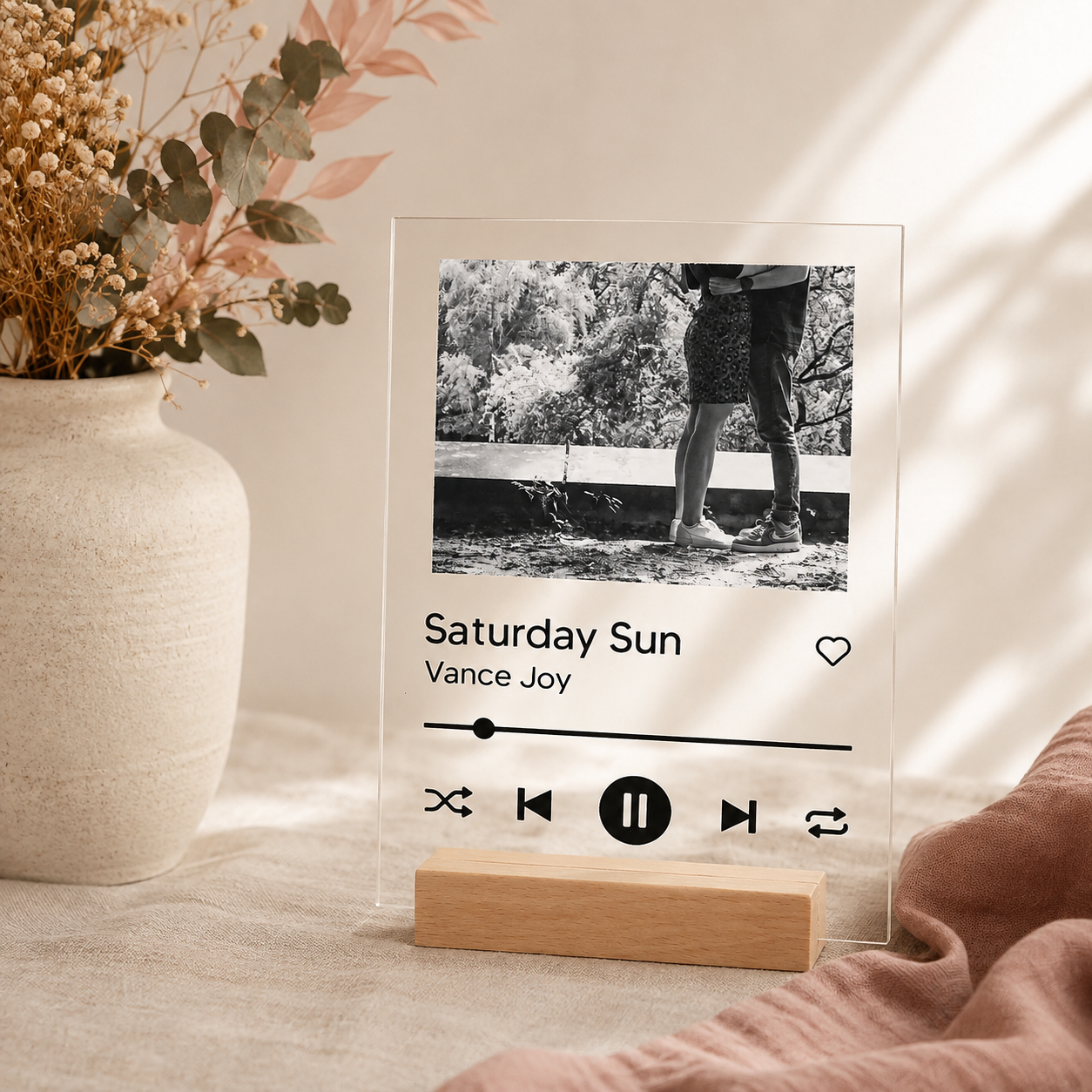 Gepersonaliseerd Muziekframe met Foto – 13 × 18 cm