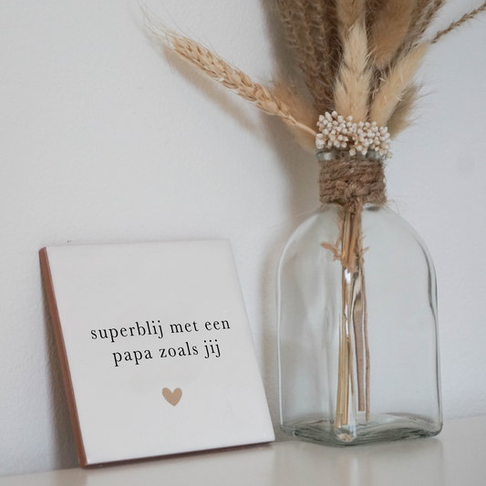 Tegeltje - Superblij met een papa zoals jij